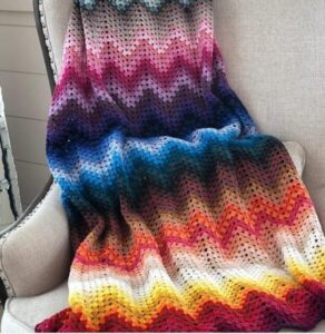 Read more about the article Granny Ripple Blanket Free Crochet Patterns