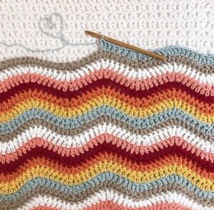 Read more about the article Easy Ripple Afghan