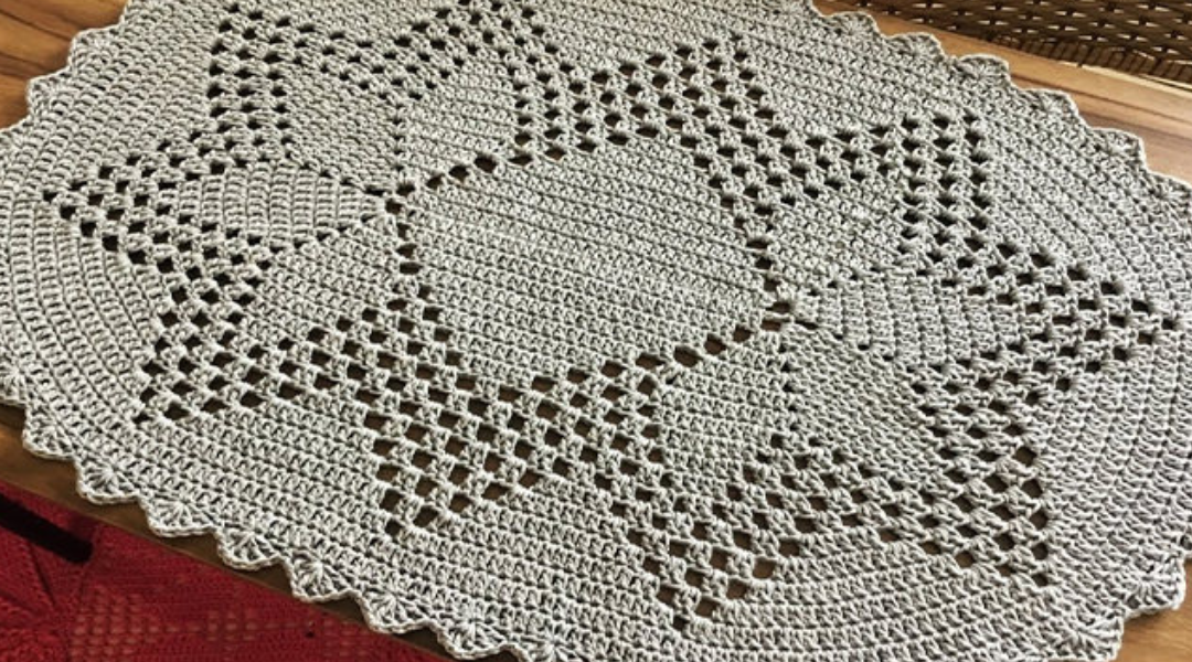 CROCHET FLOOR RUG TO MAKE FOR YOUR HOME CROCHET STEP BY STEP