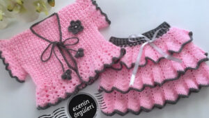 Read more about the article CONJUNTO PARA NIÑA TEJIDO A CROCHET