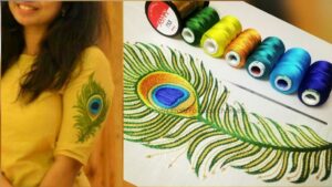 Read more about the article BORDADO PASO A PASO DE PLUMA PAVO REAL